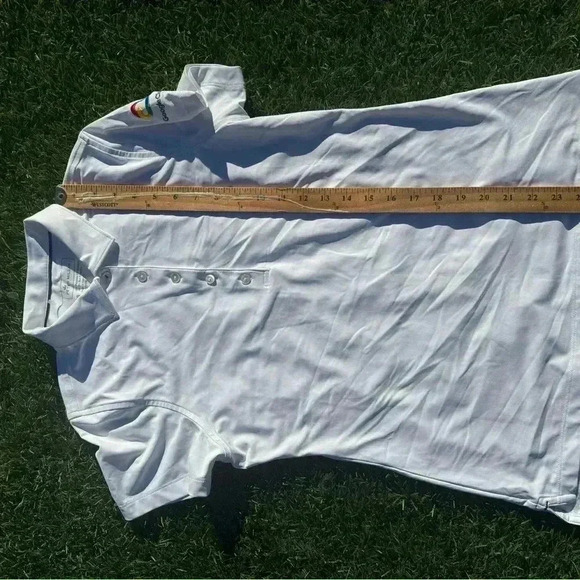 Peter Millar Womens Short Sleeve Polo White Small - Picture 4 of 5